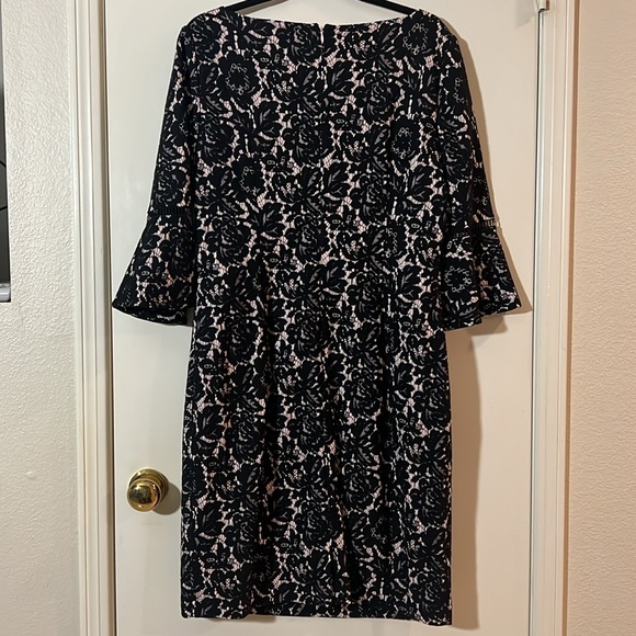 Jessica Howard Lace Dress Black Light Pink NWT - Picture 8 of 10
